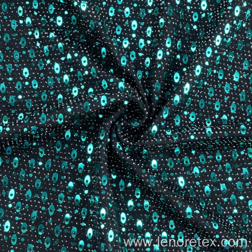 Lurex Metallic Embroidery Sequins Fabric